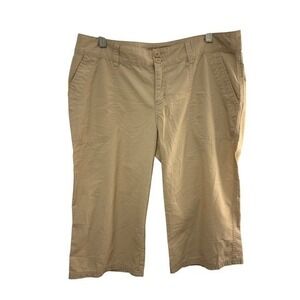 Patagonia Bermuda Shorts Womens 8 Tan Organic Cotton Hiking Knee Length